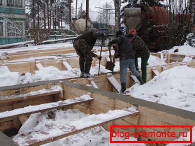 Betonování v zimě Betonování v zimě