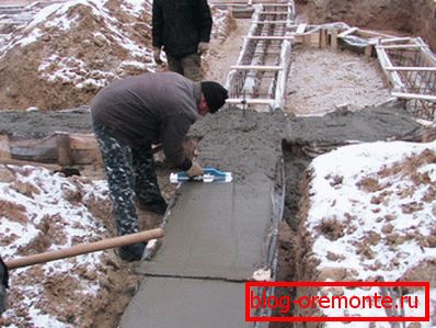 Betonování v zimě bez zahřátí - budování základů Betonování v zimě bez zahřátí - budování základů