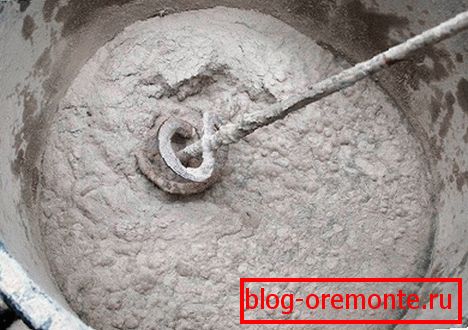 Míchání malty se stavebním mixerem