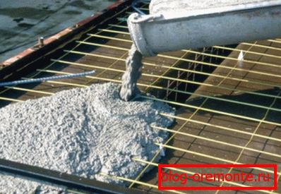 Naplňte beton bedněmi s vyztuženou síťovinou Naplňte beton bedněmi s vyztuženou síťovinou