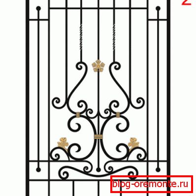 Plnění rámu pomocí kovaných prvků Plnění rámu pomocí kovaných prvků