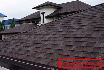 Závislost na struktuře střešního materiálu