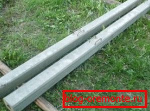 Železobetonové plotové sloupky Železobetonové plotové sloupky